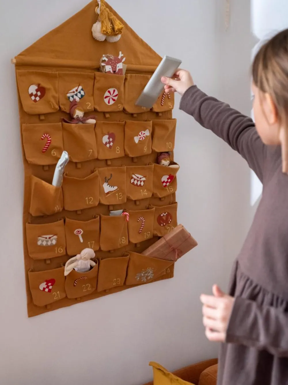 Jul<Fabelab 1-24 pakkekalender m. lommer - Nostalgi