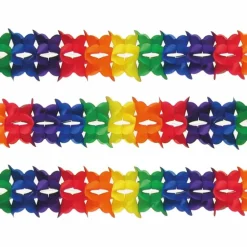 Fastelavn< Papirguirlande - Rosette, 4 meter