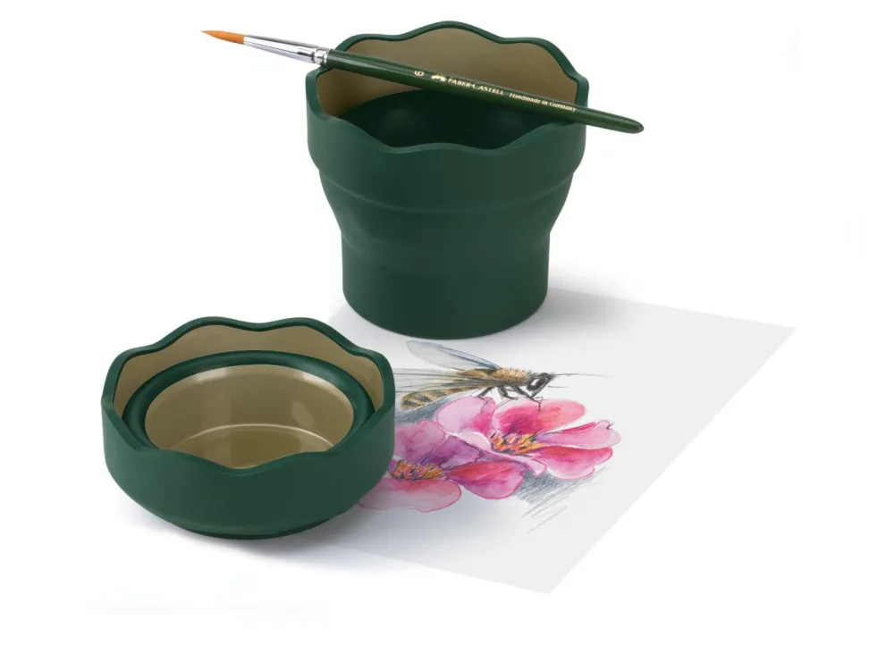Tegne- & Malegrej<Faber-Castell Penselbøtte, foldbar
