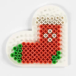 Kreativ Leg|Jul< Perleplade midi - BioBeads, lille hjerte