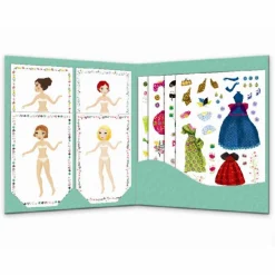 Legetøj Til Ferien|Dukker<Djeco Påklædningsdukker m. stickers - Modetøj