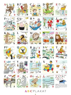 Til Børneværelset< Plakat 60 x 80 cm. - ABC