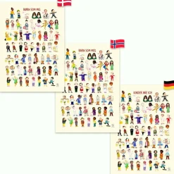 Til Børneværelset|Sprog & Leg<Ciha Plakat 50 x 70 cm - Børn som mig