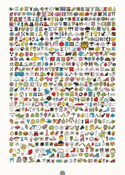 Til Børneværelset|Logik & Talforståelse< Plakat 50 x 70 cm - Snak om lidt af hvert