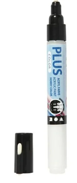 Jul|Tegne- & Malegrej<Creativ Company Plus Color tus - Hvid, 1 stk