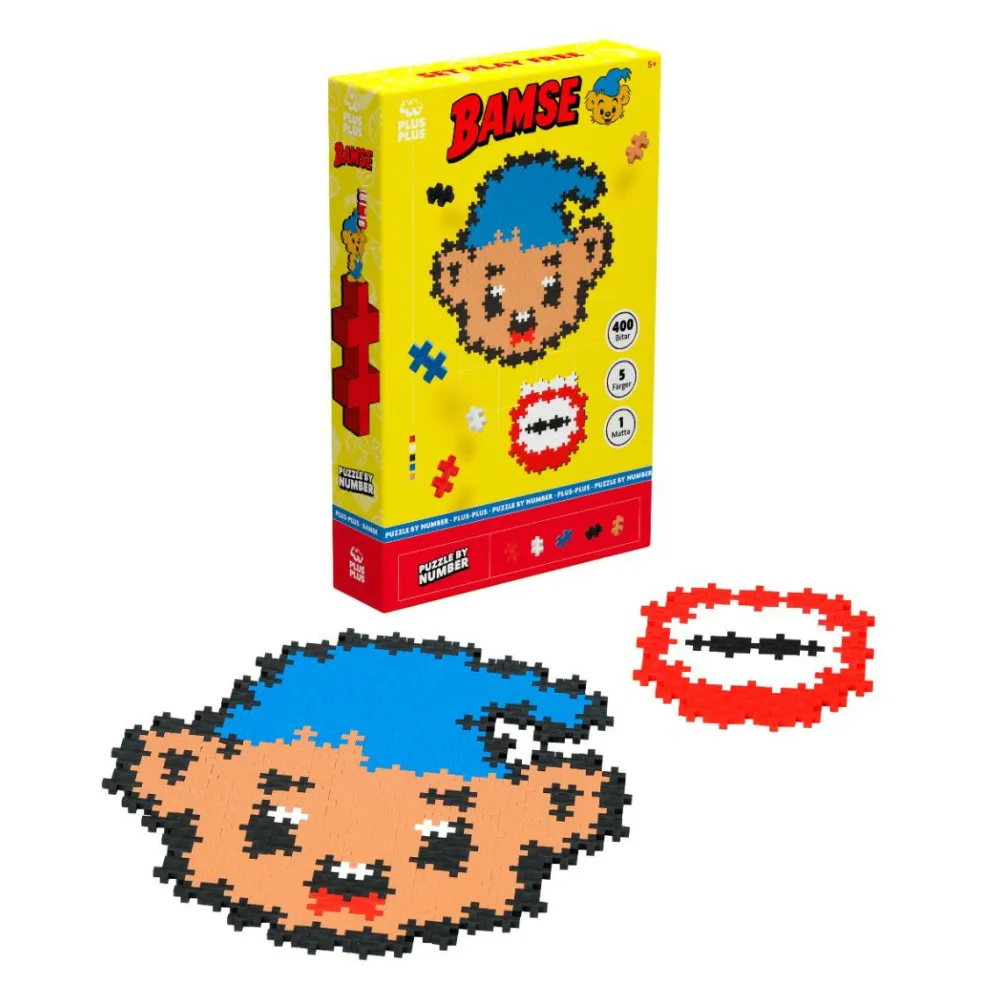 Byggesæt<Plus-Plus - Bamse & Krafthonningen, 400 stk