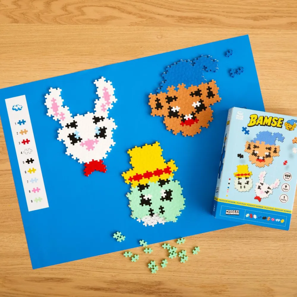 Byggesæt<Plus-Plus - Bamse, Ole & Lille Hopsa, 400 stk