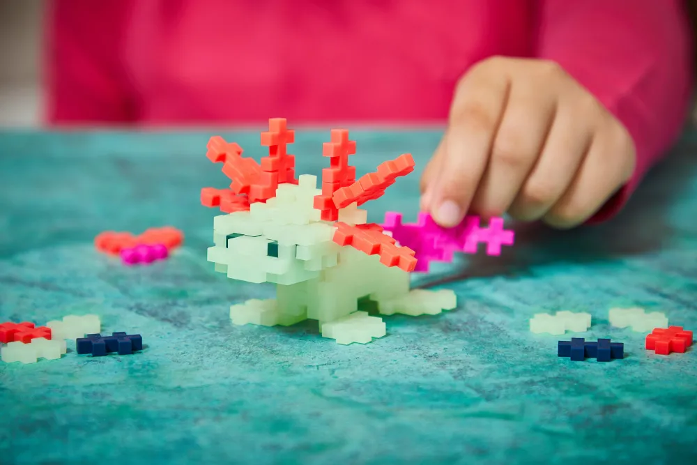 Byggesæt<Plus-Plus i rør - Axolotl, 100 stk