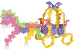 Finmotorik|Byggesæt<Plus-Plus Pastel - 3-i-1 Eventyr, 220 stk