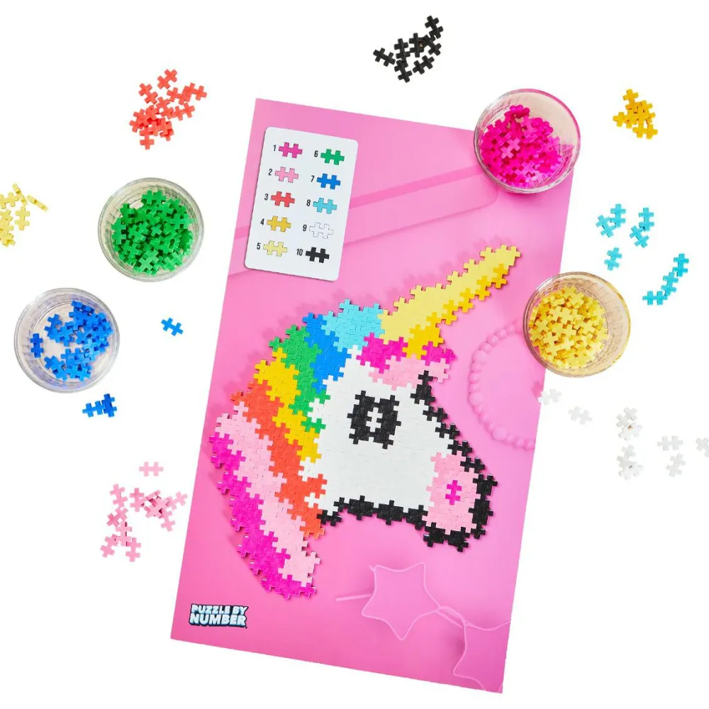 Legetøj Til Ferien|Puslespil<Plus-Plus - Puzzle By Number, Enhjørning 250 stk