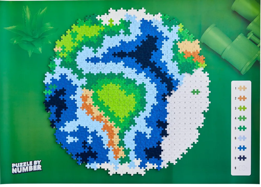 Puslespil<Plus-Plus - Puzzle By Number, Jorden 800 stk