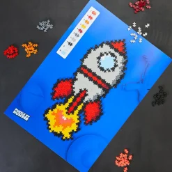 Legetøj Til Ferien|Puslespil<Plus-Plus - Puzzle By Number, Raket 500 stk