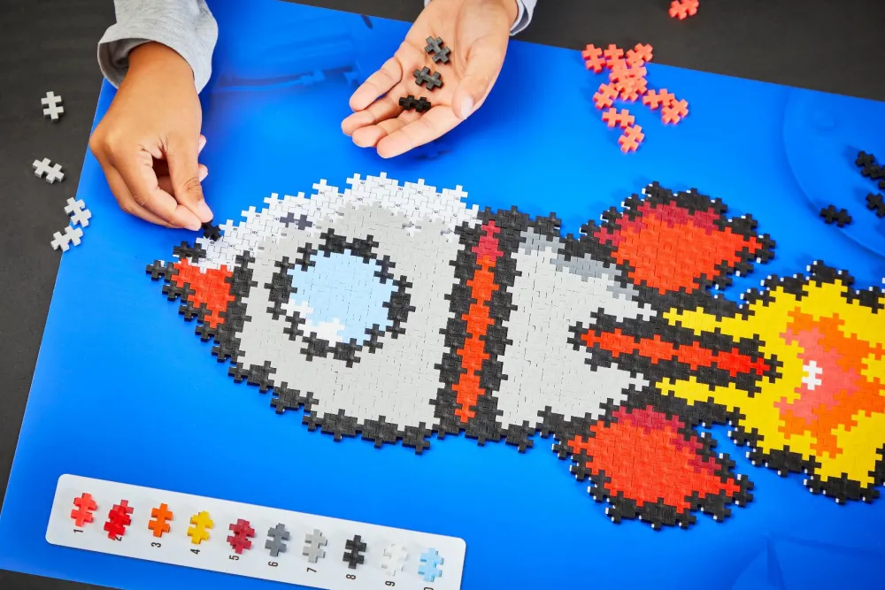 Legetøj Til Ferien|Puslespil<Plus-Plus - Puzzle By Number, Raket 500 stk