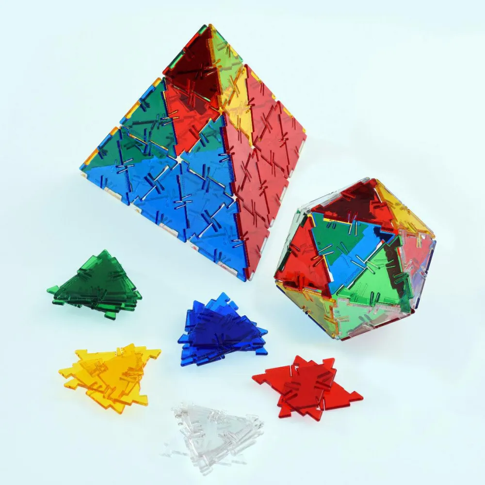 Byggesæt< Polydron byggesæt Crystal, 164 dele