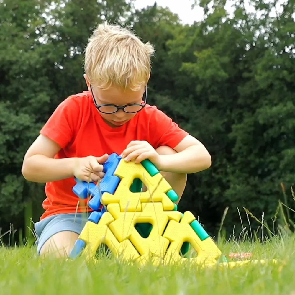 Byggesæt|Tumlinge Legetøj<Polydron Large, 80 dele