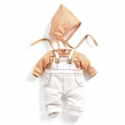 Dukker<Djeco Pomea dukketøj - Sæt med overalls, Cannelle