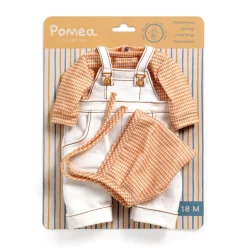 Dukker<Djeco Pomea dukketøj - Sæt med overalls, Cannelle