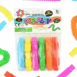 Fidget Toys< Pop & Play tubes, 12 stk