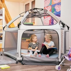 Udeleg|Legetelt< Pop-up hyggehule - Lysegrå