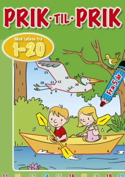 Matematik & Leg|Tegne- & Malegrej<Forlaget Bolden Prik til prik 1-20 - Kano