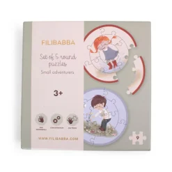 Puslespil<Filibabba Puslespil 5-i-1 - Små eventyrere