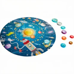 Astronomi|Puslespil<Hape Puslespil m. 100 brikker - Solsystemet