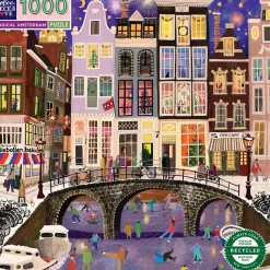Voksenværk|Puslespil<eeBoo Puslespil med 1.000 brikker - Amsterdam