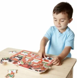 Tumlinge Legetøj|Puslespil<Melissa & Doug Puslespil med lyd - Bondegårdsdyr