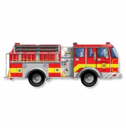 Puslespil<Melissa & Doug Puslespil til gulv - 24 brikker Brandbil