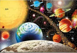 Astronomi|Puslespil<Melissa & Doug Puslespil til gulv - 48 brikker Solsystem