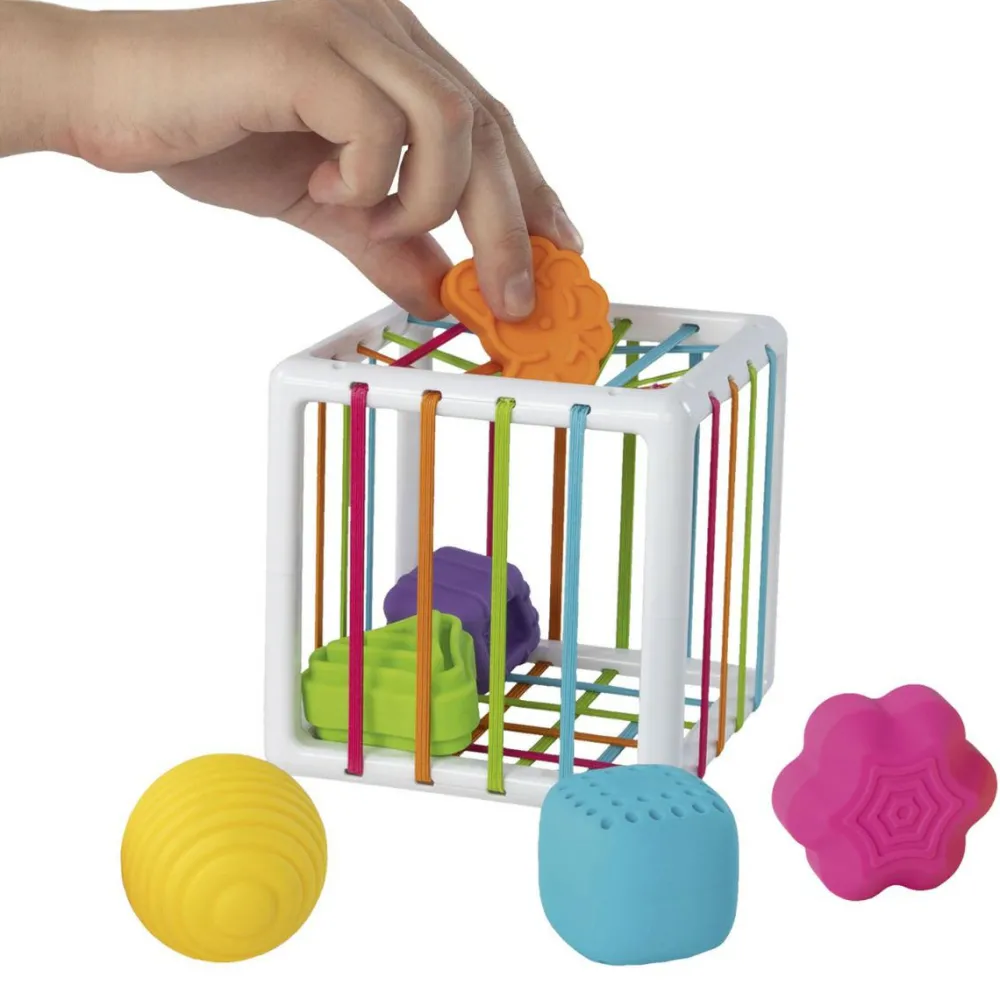 Tumlinge Legetøj|Sorterings- & Stablelegetøj<Fat Brain Toys Puttekasse med elastiksider