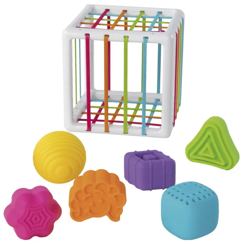 Tumlinge Legetøj|Sorterings- & Stablelegetøj<Fat Brain Toys Puttekasse med elastiksider