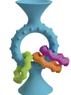 Rangler|Bidelegetøj<Fat Brain Toys Rangle m. sugekop - Turkis