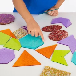 Montessori|Lysborde<tickit® Regnbue former m. glitter, 21 stk