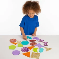 Montessori|Lysborde<tickit® Regnbue former m. glitter, 21 stk