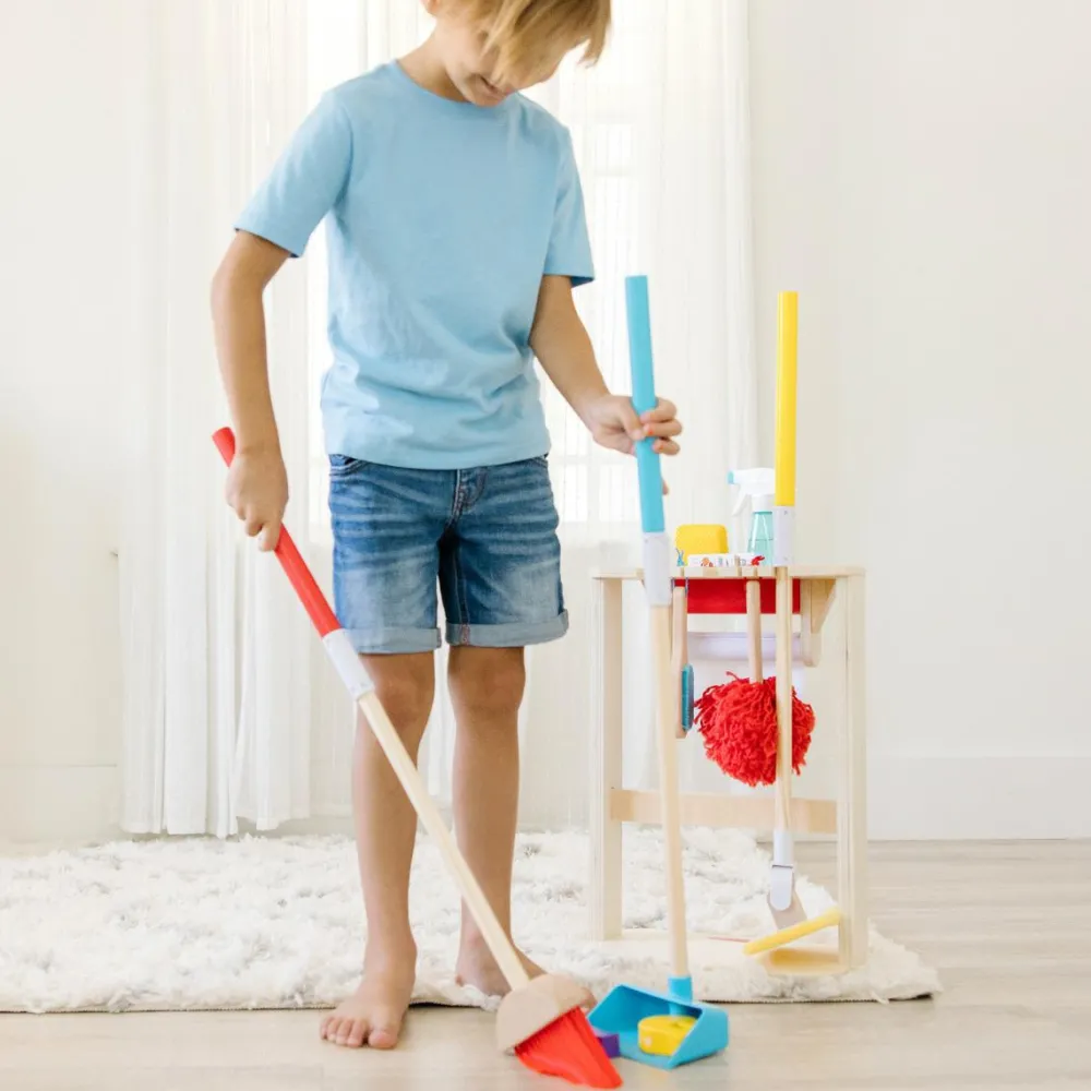Rolleleg<Melissa & Doug Rengøringssæt m. 11 dele
