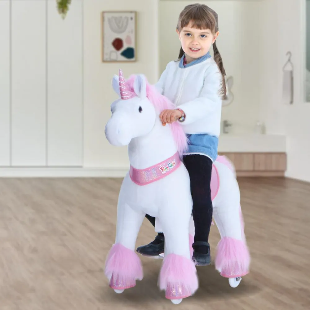 Grovmotorik<PonyCycle Rid Selv - Enhjørning pink, Medium