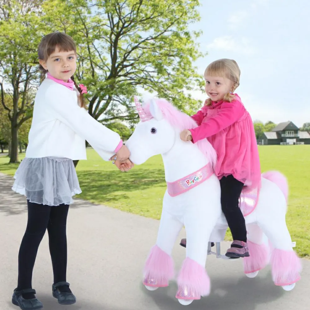 Grovmotorik<PonyCycle Rid Selv - Enhjørning pink, Medium