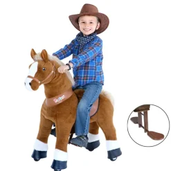 Grovmotorik<PonyCycle Rid Selv - Hest, lysebrun m. hvid blis, Medium