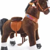 Grovmotorik<PonyCycle Rid Selv - Hest, mørkebrun m. hvid blis, Medium