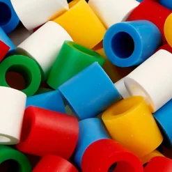 Finmotorik|Kreativ Leg< Rørperler maxi - Basisfarver, 550 stk.