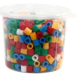 Finmotorik|Kreativ Leg< Rørperler maxi - Basisfarver, 550 stk.