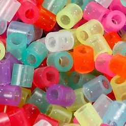 Kreativ Leg< Rørperler midi - Glitterfarver, 5.000 stk.