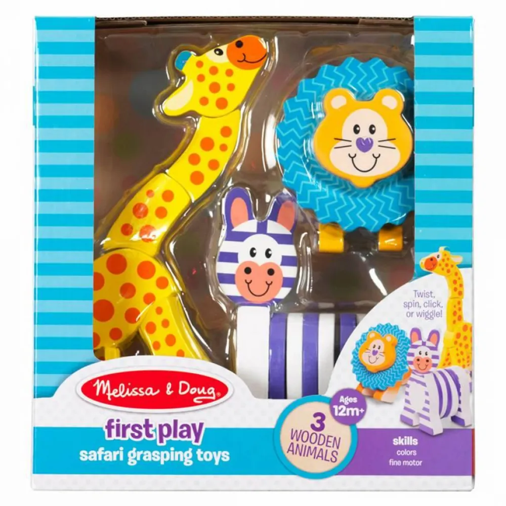 Dyrefigurer|Babylegetøj<Melissa & Doug Safaridyr, 3 stk