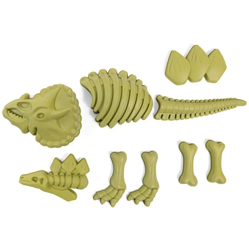 Udeleg|Strand- & Sandlegetøj<Moulin Roty Sandforme - Dinosaurfossiler, 9 dele