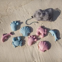Udeleg|Legetøj Til Ferien<Scrunch Sandforme i silikone - Nordiske farver, 4 stk.