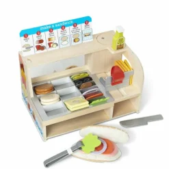 Rolleleg|Legekøkken & Legemad<Melissa & Doug Sandwich shop, 56 dele