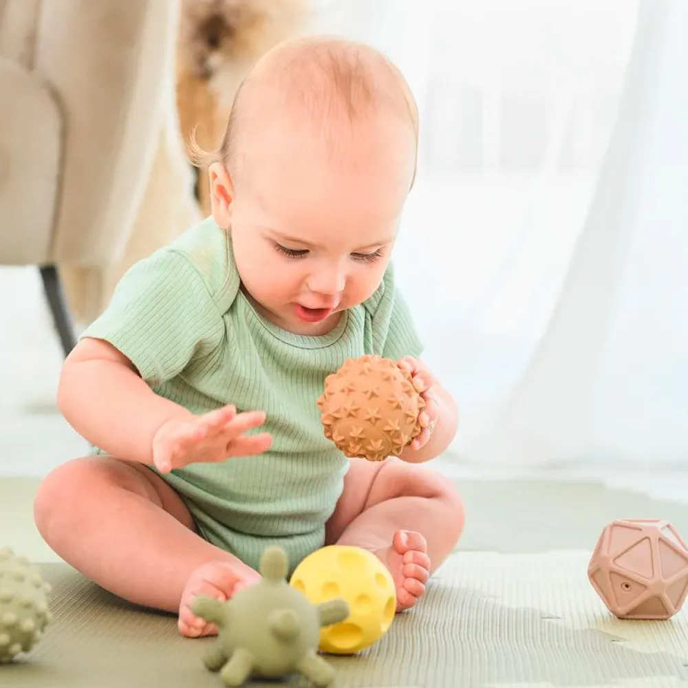 Taktil / Følesans|Tumlinge Legetøj<edushape Sansebolde mini - Boho Chic, 6 stk