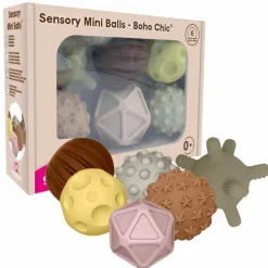 Taktil / Følesans|Tumlinge Legetøj<edushape Sansebolde mini - Boho Chic, 6 stk