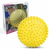 Sansemotorisk Legetøj|Taktil / Følesans<edushape Sansebold u/luft - Gul, Ø16 cm